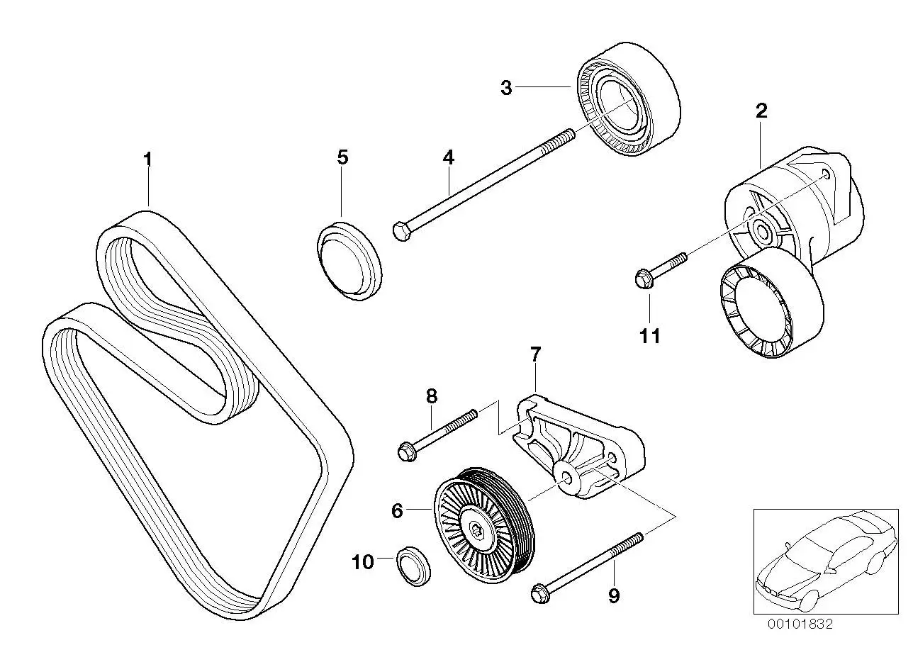 BMW Keilrippenriemen E85 11287636372 - Z4 E85