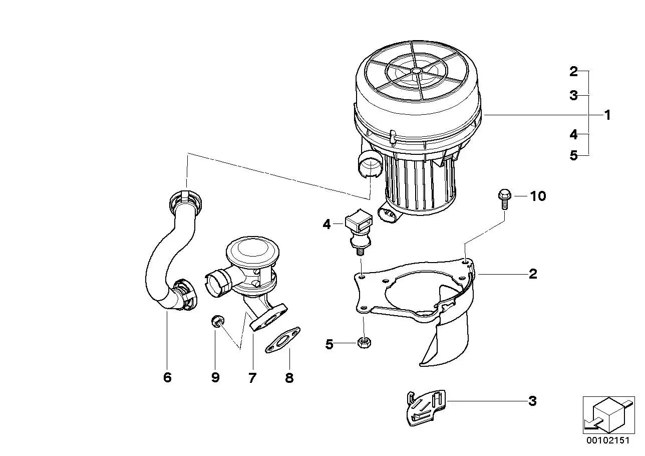 BMW Luftpumpe E83 E85 11727571591 - Bildposition 01