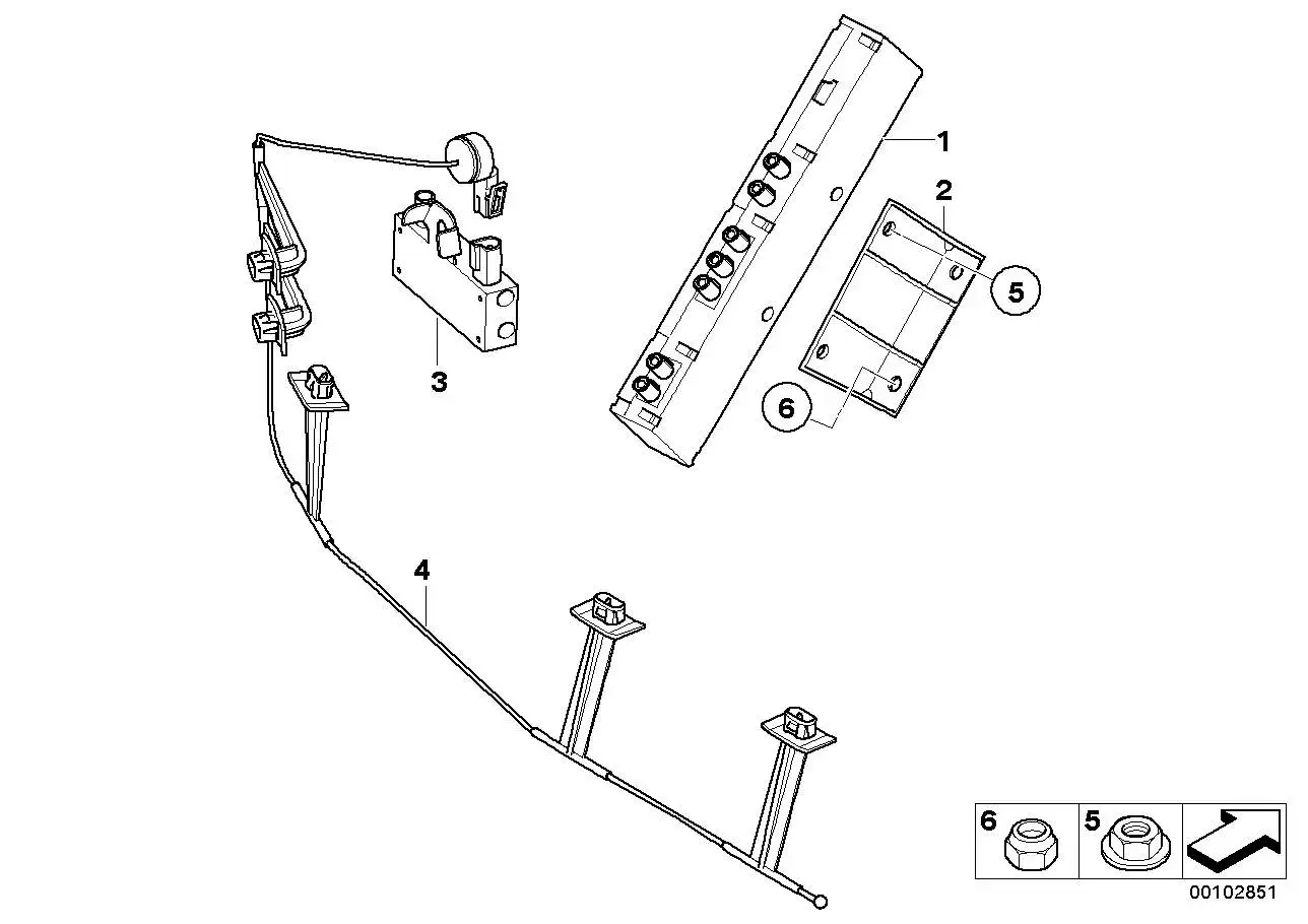 BMW Antenne Stossfänger E85 E86 65206912244 - Z4 E85, Z4 E86