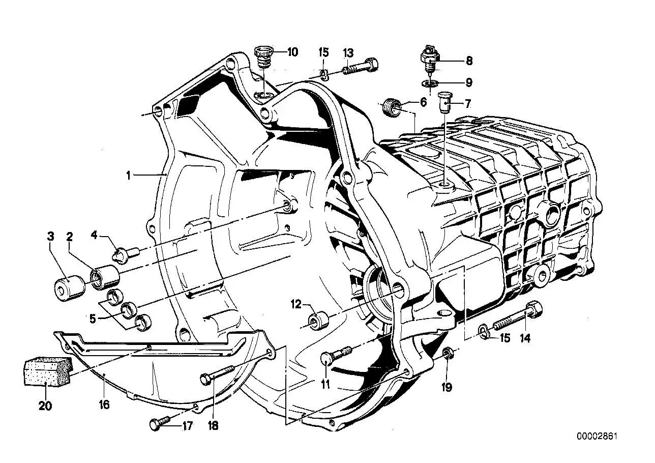 BMW Sechskantschraube E12 E21 E28 E30 E34 R50 R52 R53 07119905814