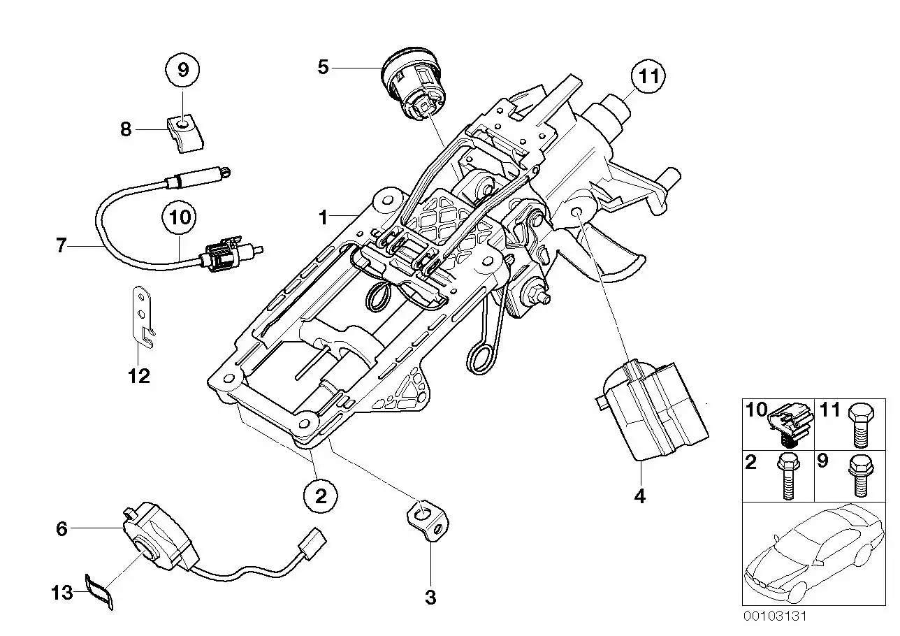 BMW Rep.Satz Lenkspindel unten R50 R52 R53 32306874825