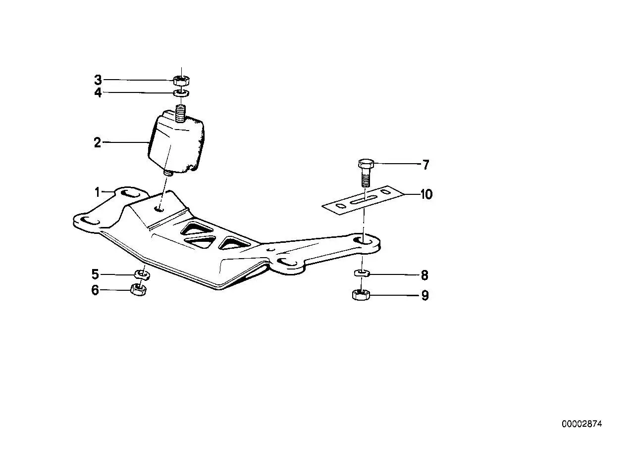 BMW Gummilager E23 E24 E28 23711176040