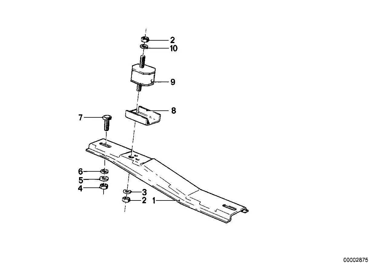 BMW Gummilager E12 E24 E28 23711102692