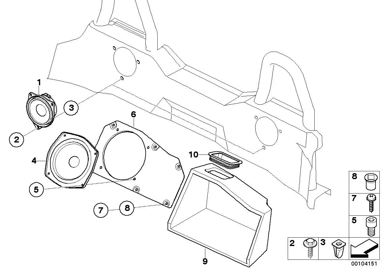 BMW Blindnietmutter Flachkopf E85 E86 41217067912 - Bildposition