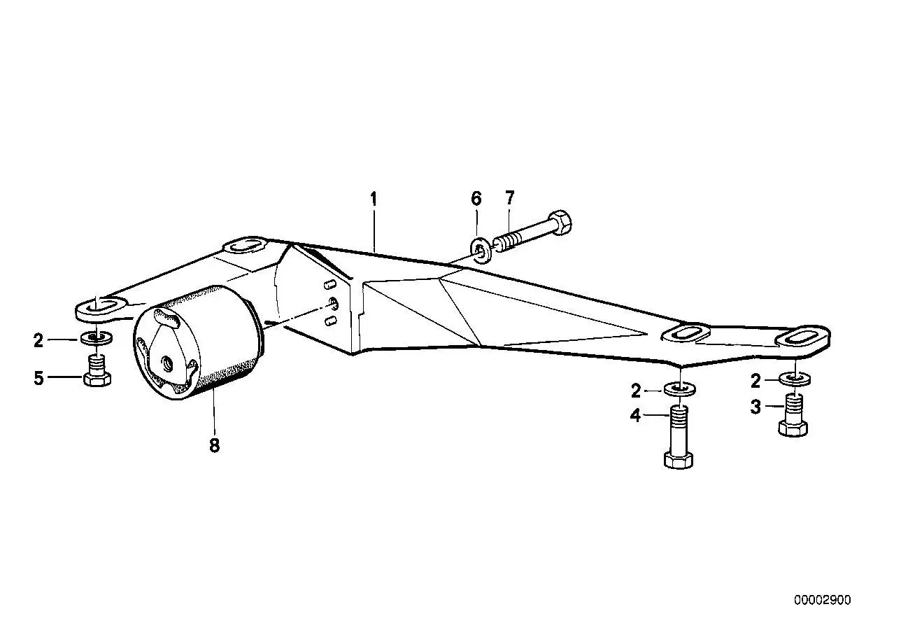 BMW Gummilager E30 23711130502