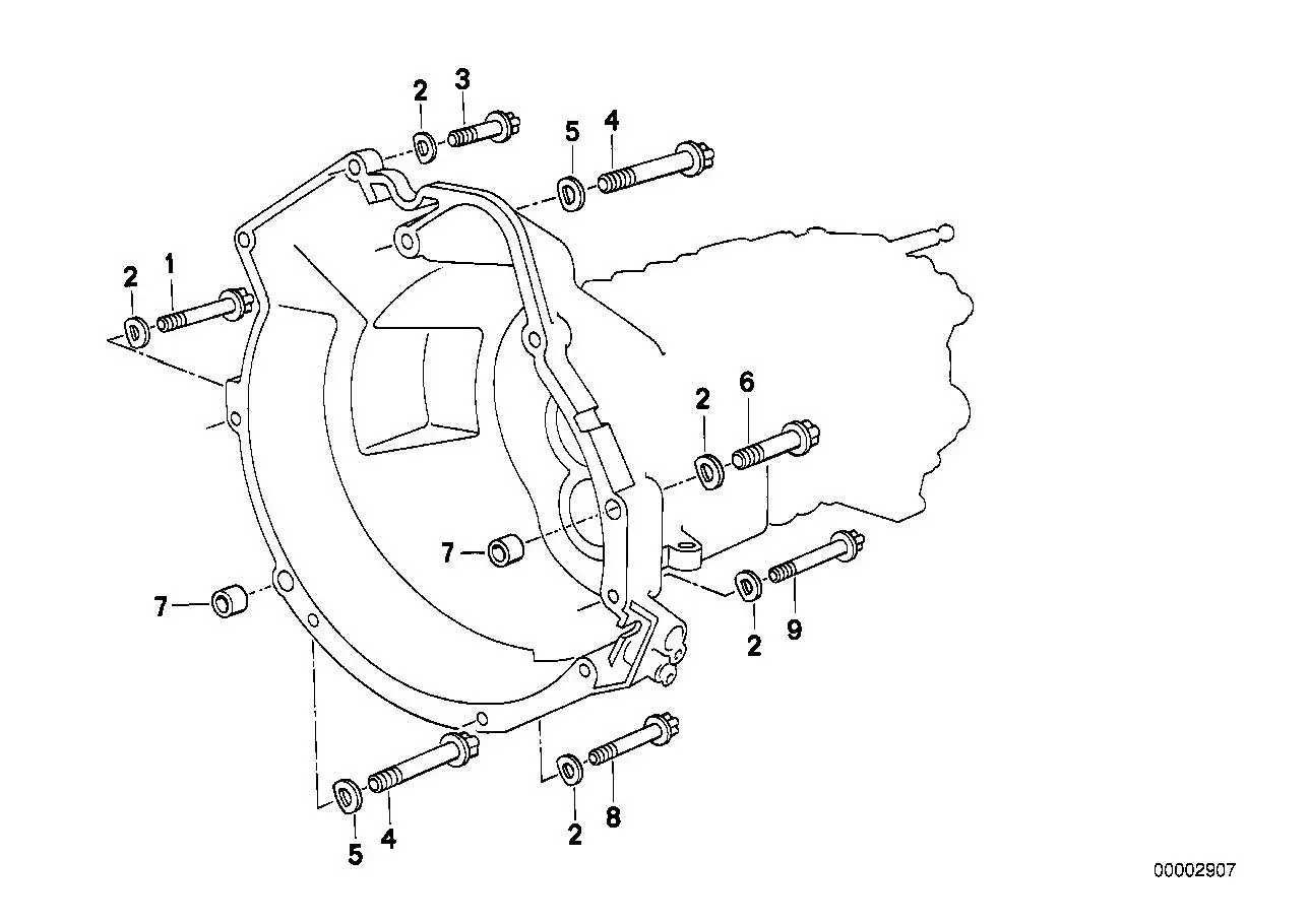 BMW ASA-Schraube E30 E23 E24 E28 E32 E34 E46 E60 23001434691 - Z1