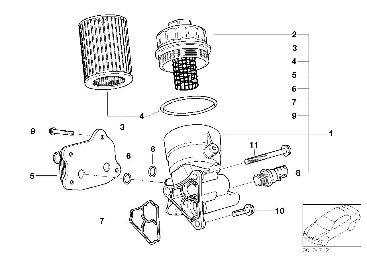 BMW Wärmetauscher R52 R53 11427509212 - Bildposition 05