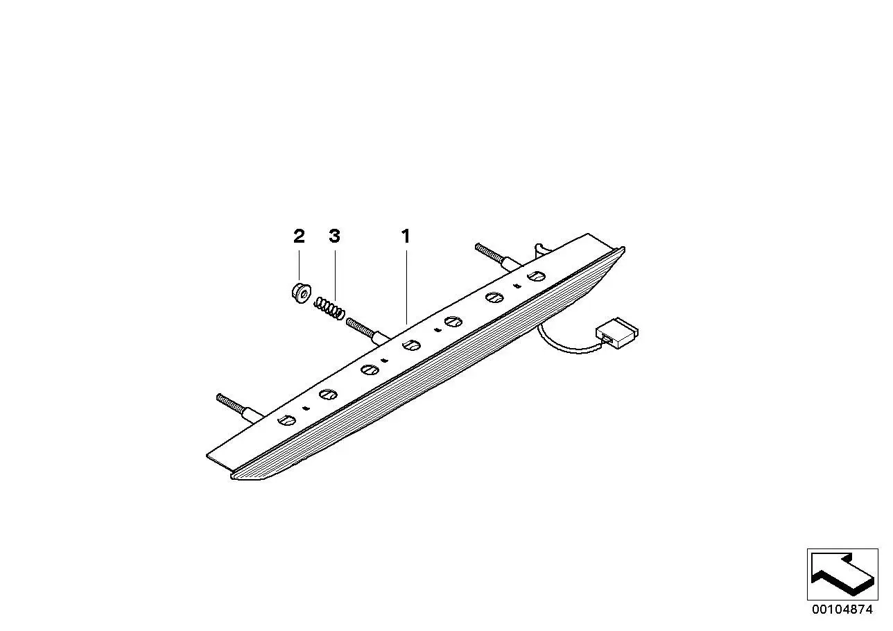 BMW Dritte Bremsleuchte E86 63257171815 - Bildposition 01
