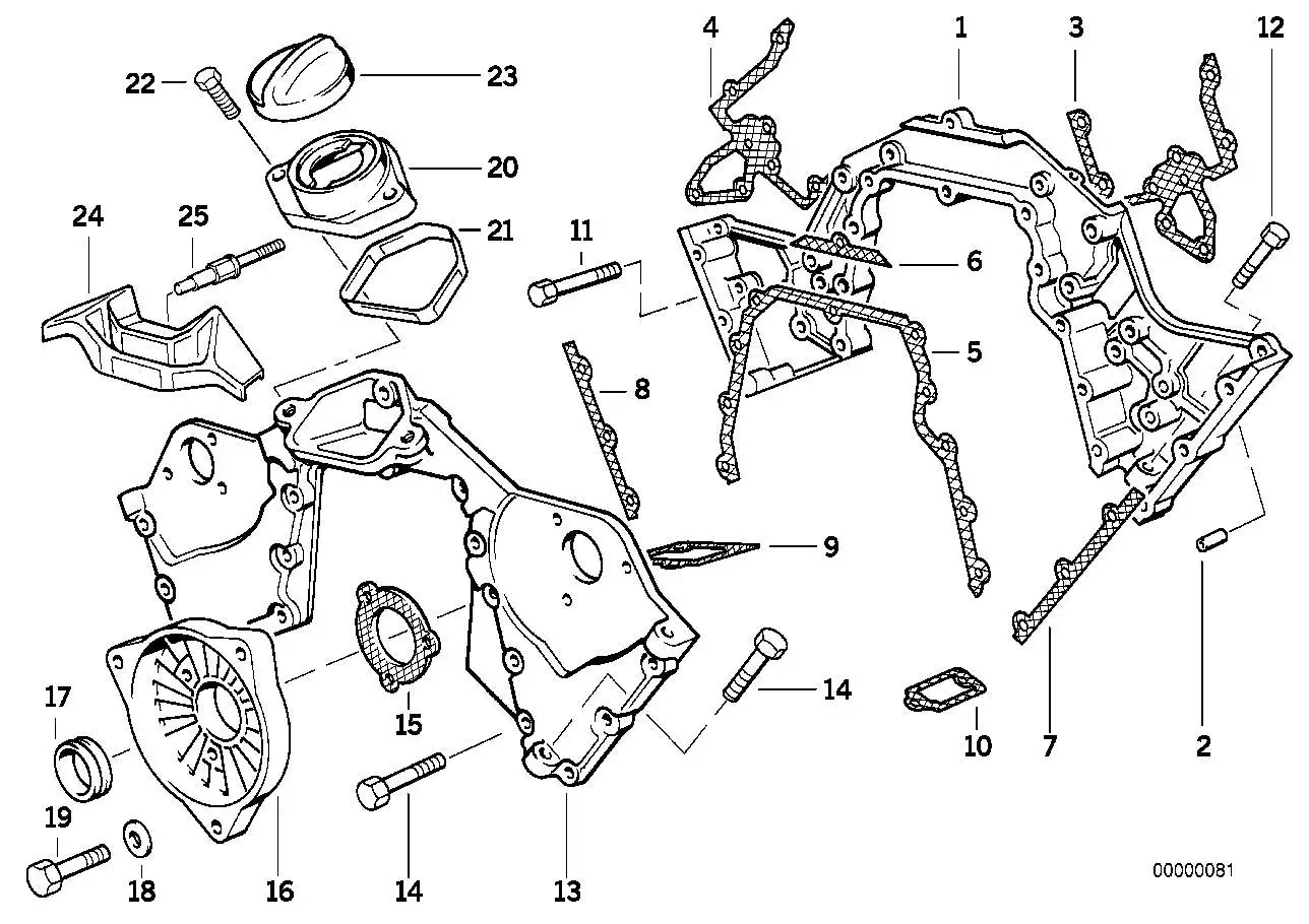 BMW Abdeckblech E31 E38 11141433898 - Bildposition 24