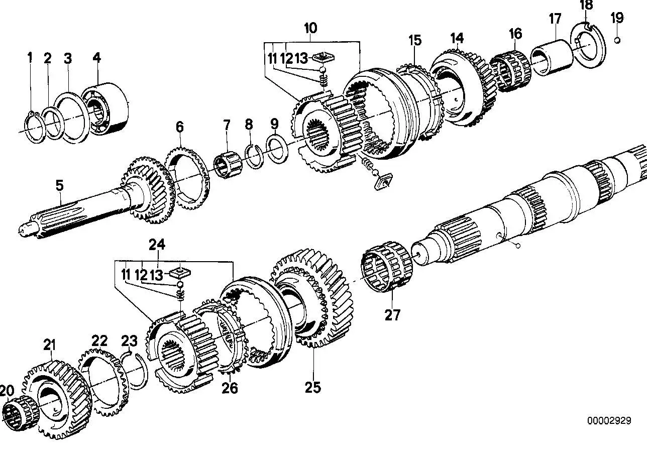 BMW Synchronring E23 E24 E28 E32 E34 23231224325