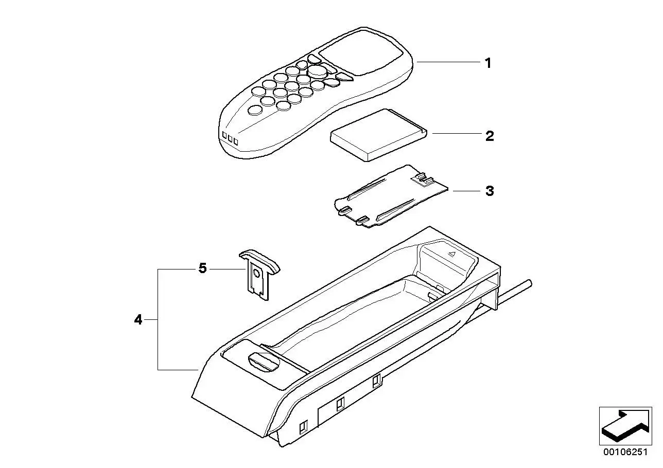 BMW SIM-Kartenhalter E39 E46 E53 E60 E61 E65 E66 E83 E85 E90 8411