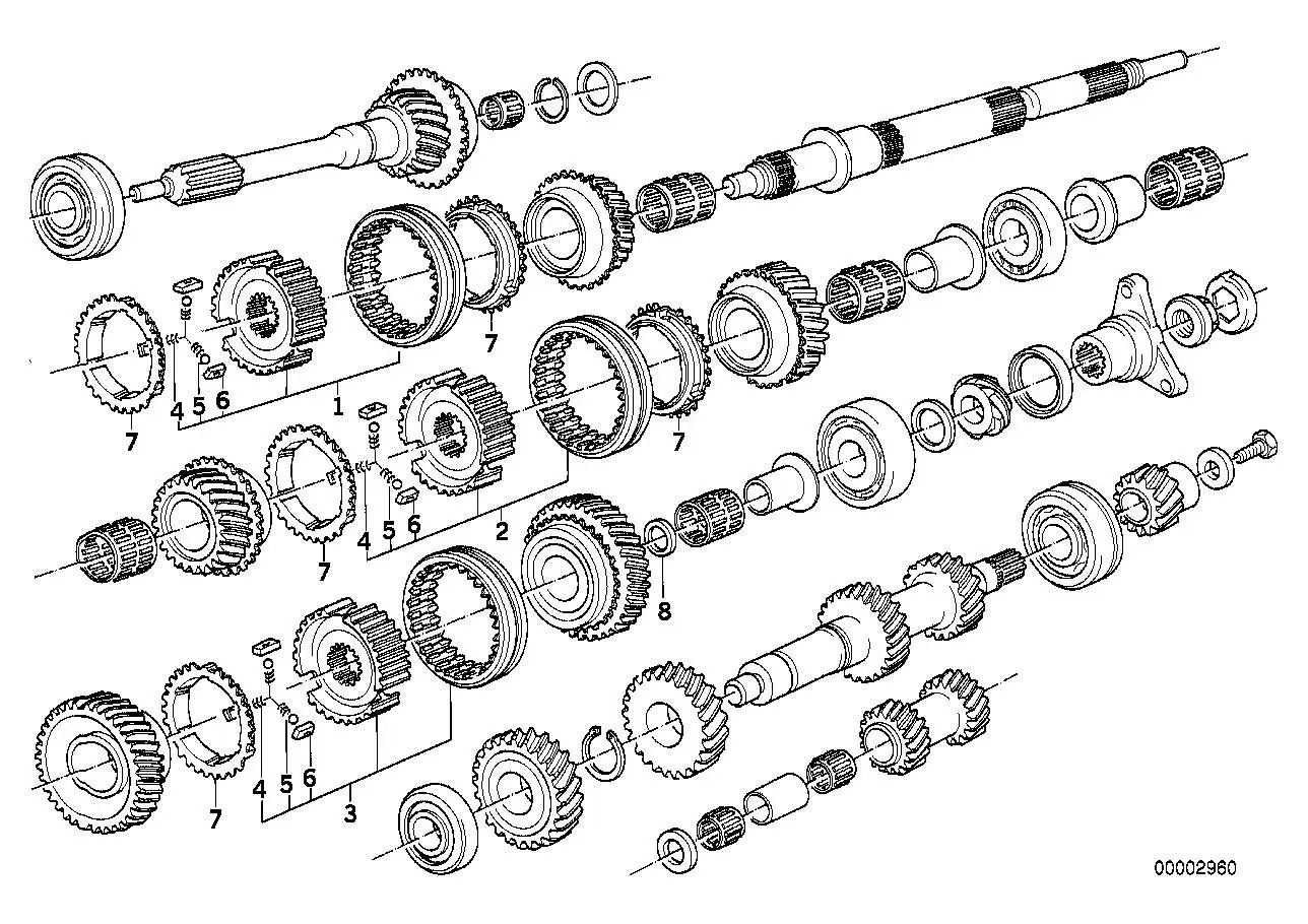 BMW Synchronring E30 E12 E23 E24 E28 23231202739