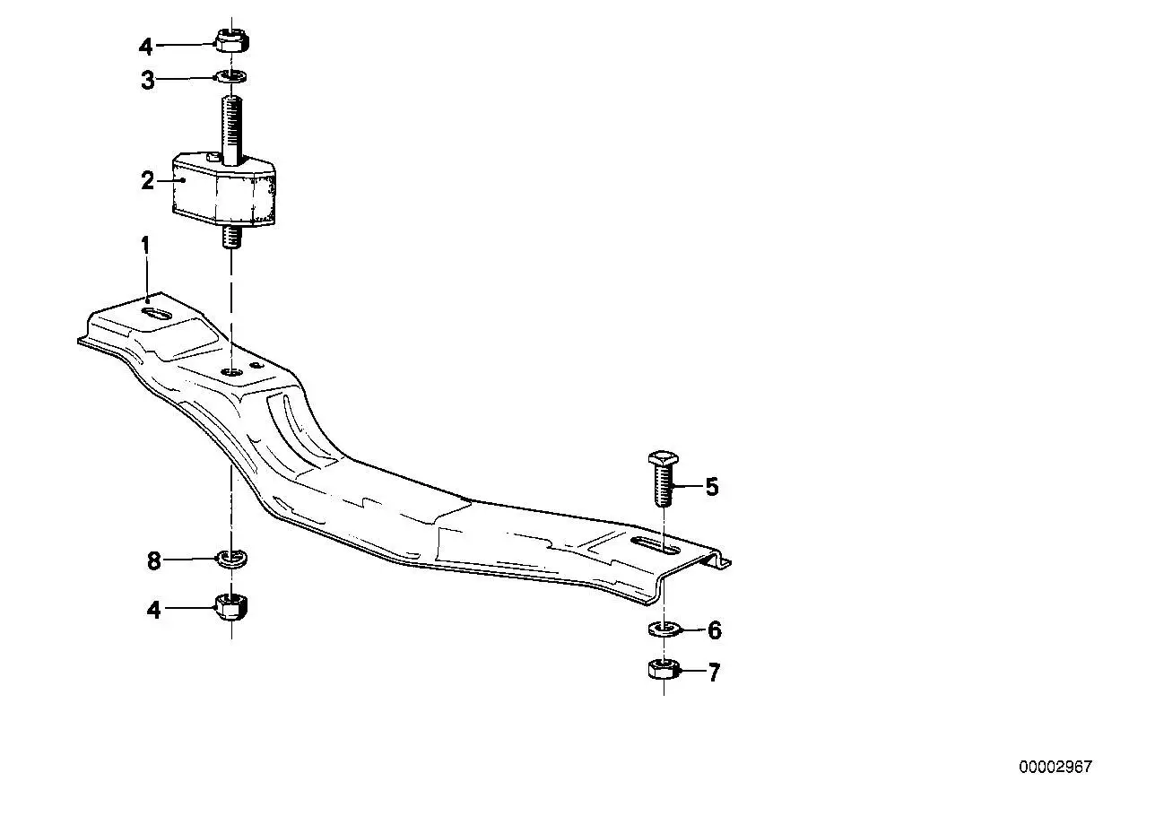 BMW Gummilager E12 E23 E24 E28 23711175732