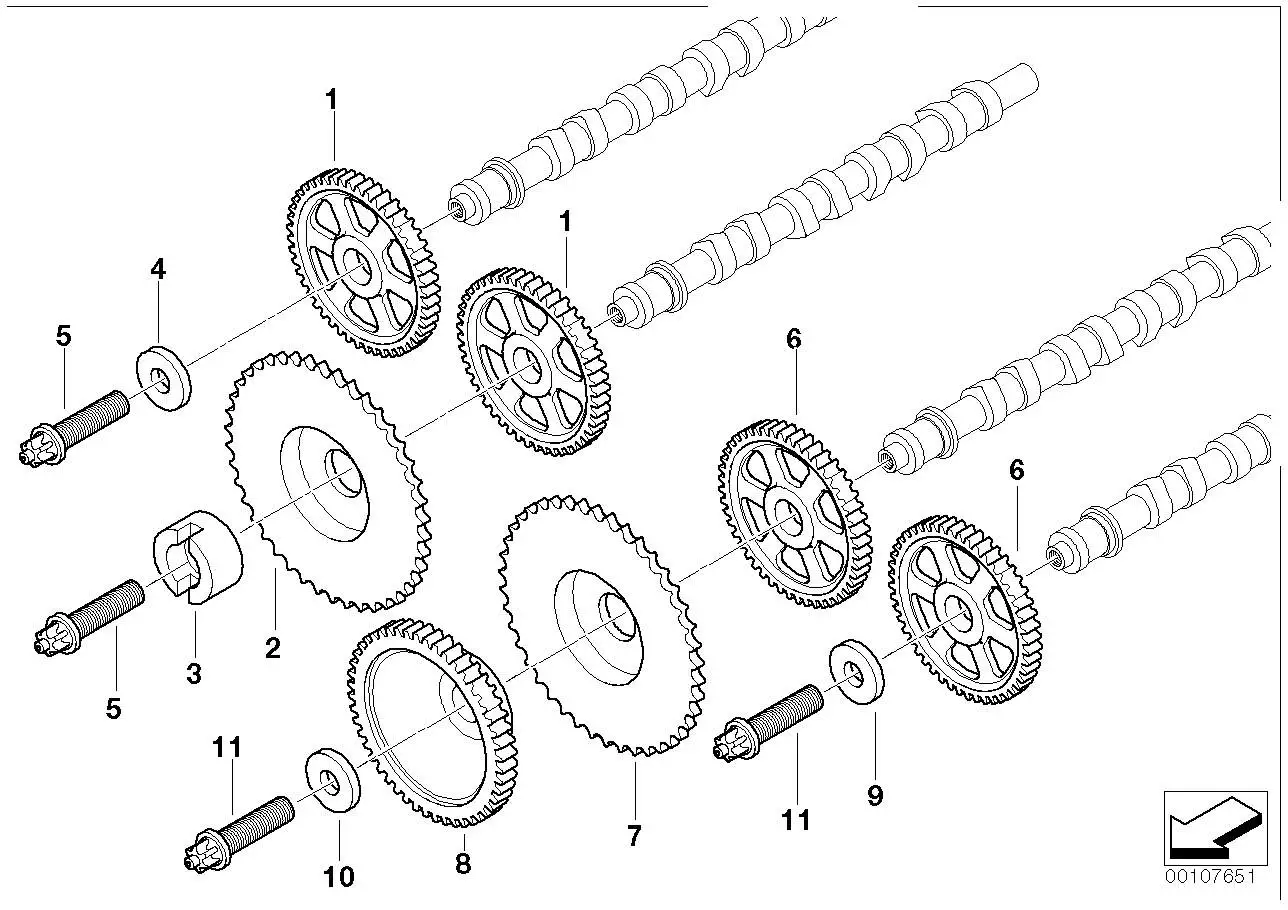 BMW Torxschraube E38 E65 11312248114