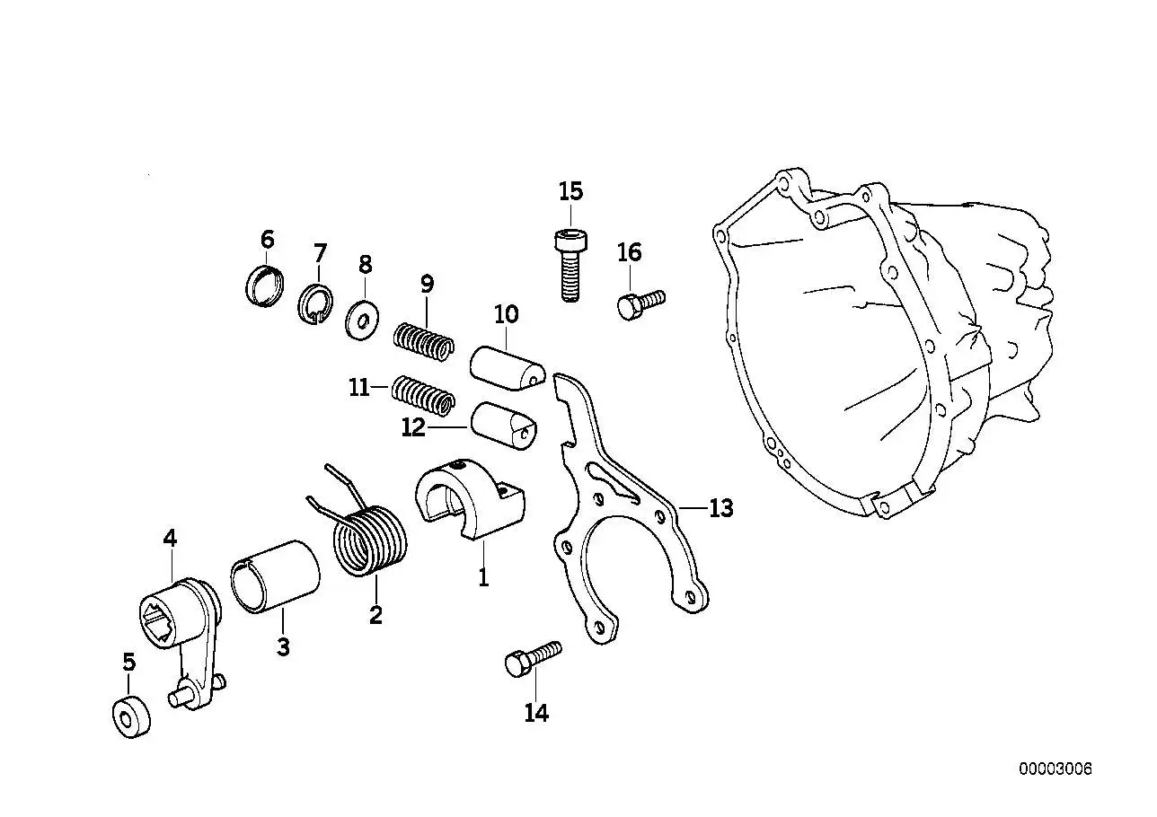 BMW Hülse E34 E36 E39 E46 E85 E87 23311282540 - Bildposition 03