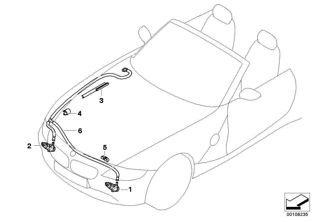BMW Hochdruckdüse links E85 E86 61677057451