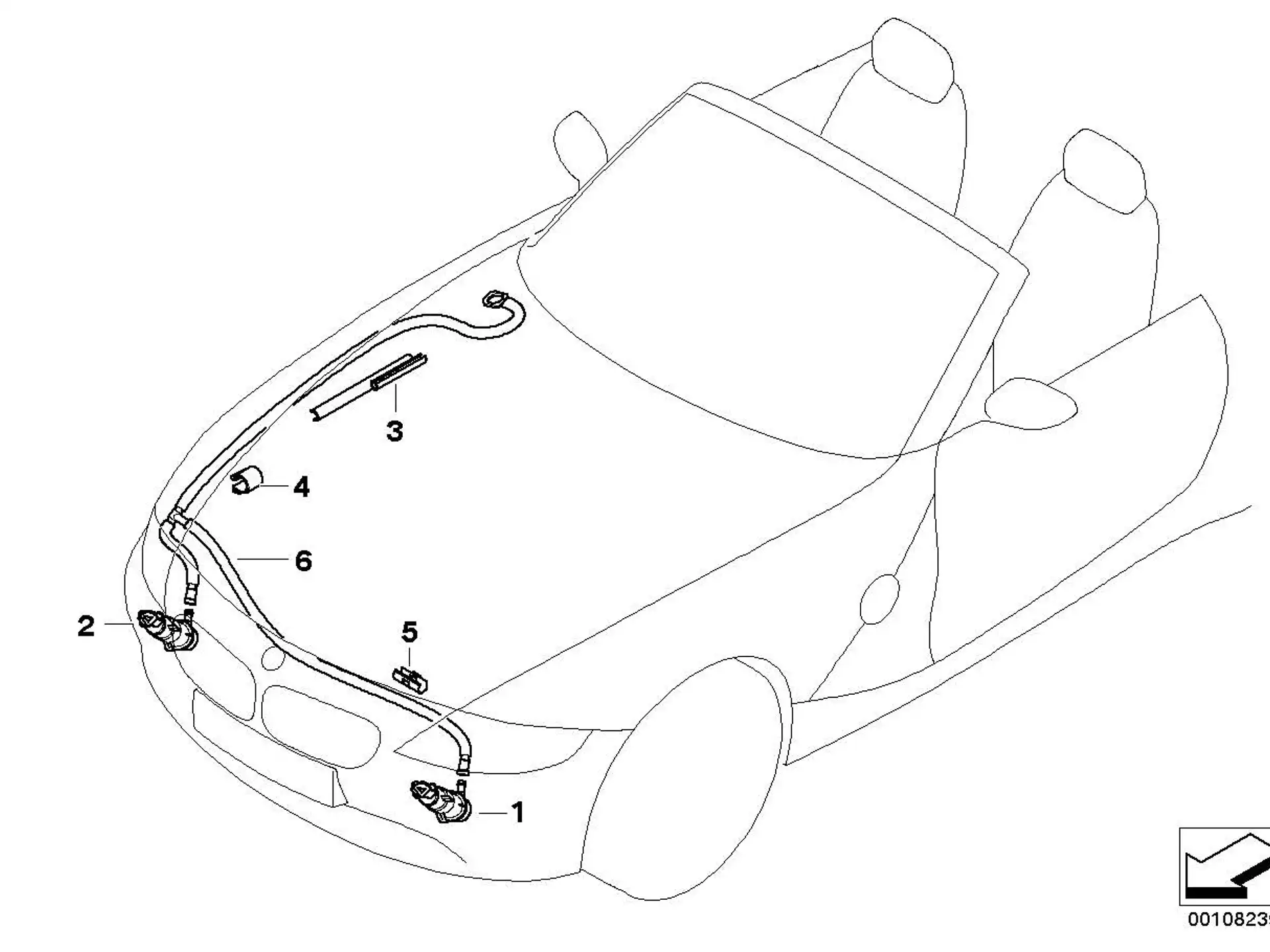 BMW Hochdruckdüse links E85 E86 61677057451