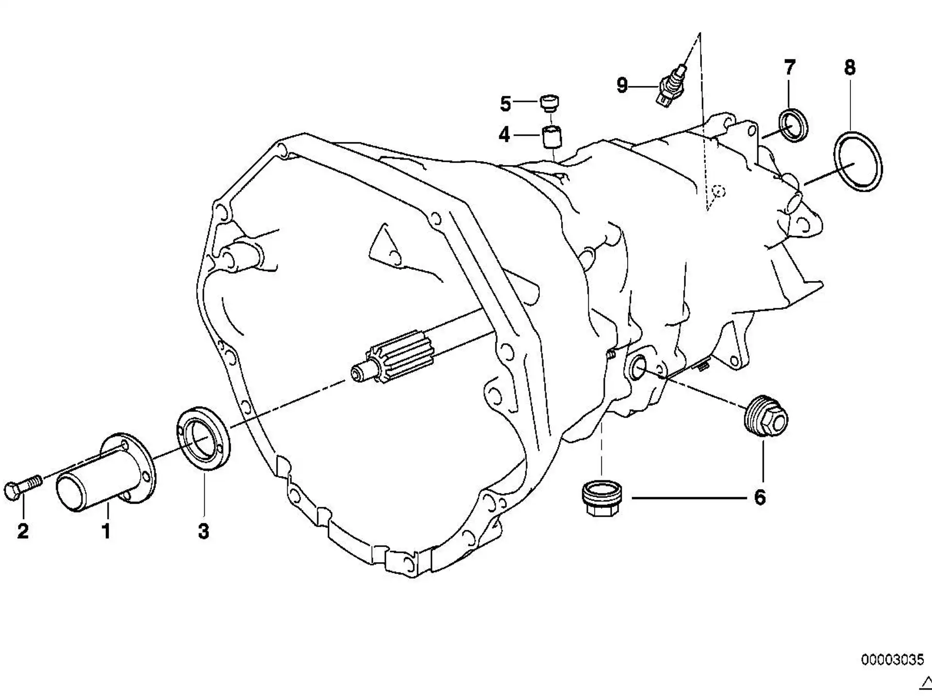 BMW Wellendichtring E31 E34 E36 E38 E39 E46 E52 E60 E61 E63 E64 23121222769