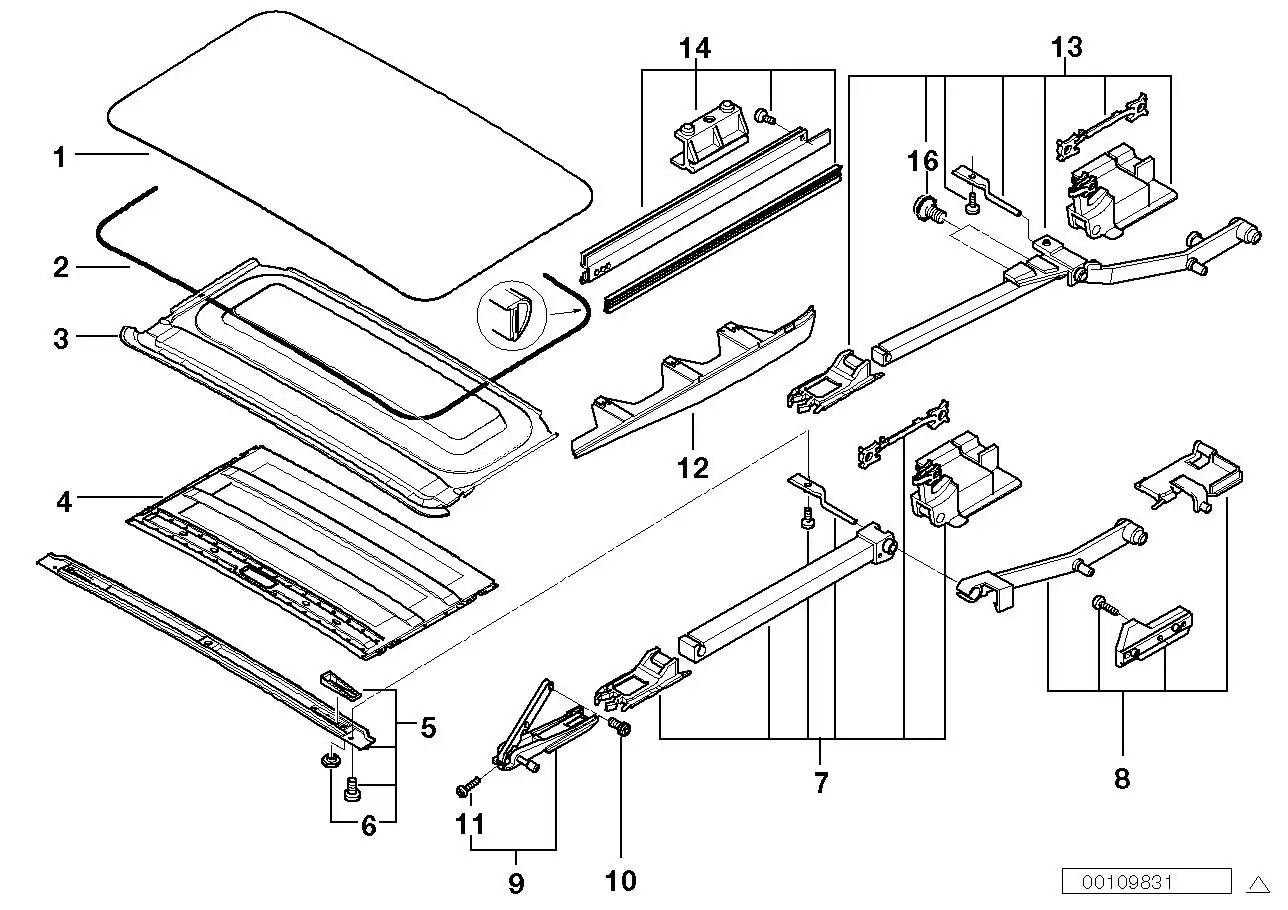 BMW Gleitstück links E39 E53 54128202293 - Bildposition 09