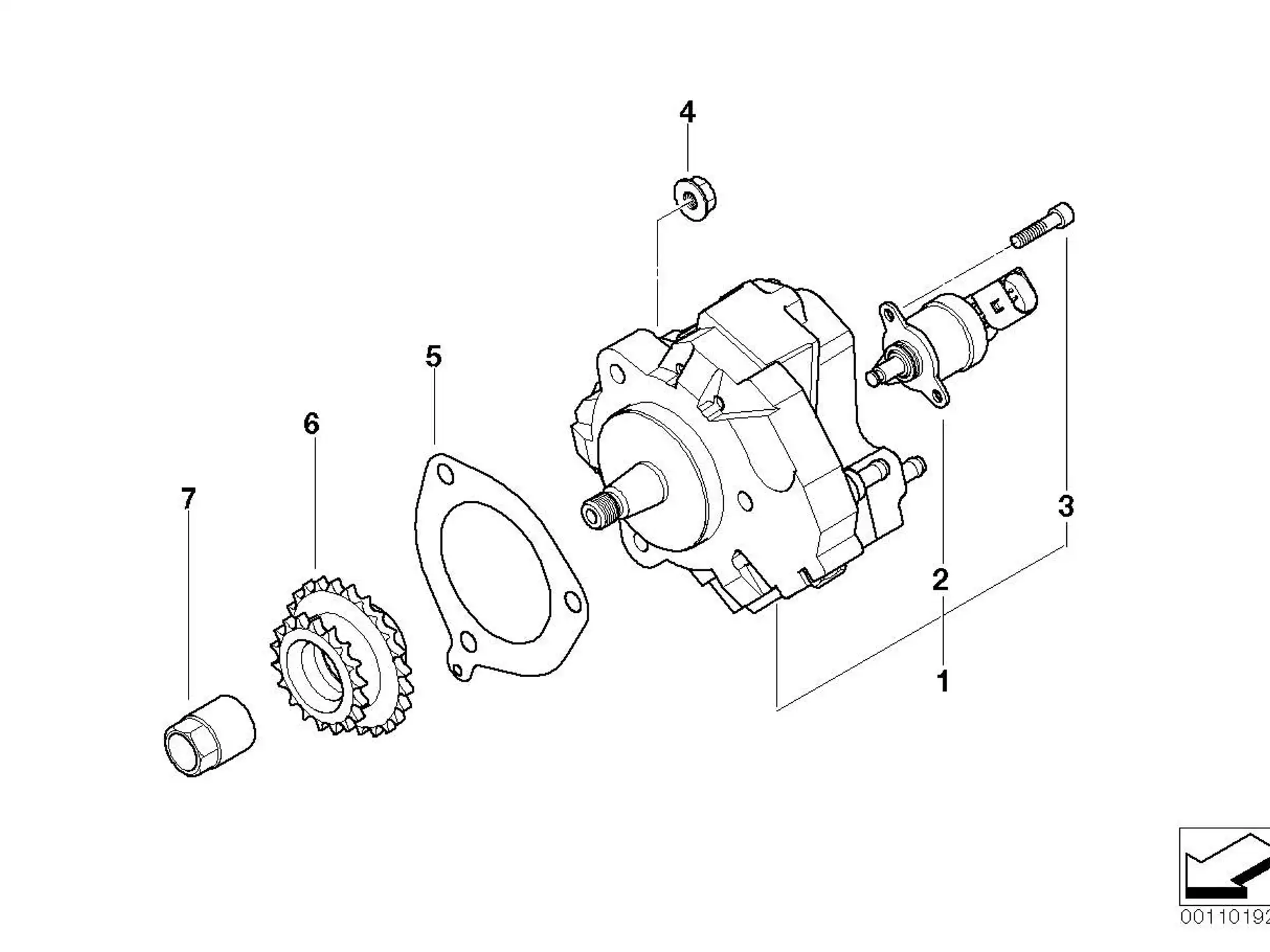 BMW Hochdruckpumpe E46 E53 E60 E61 E65 E83 13518511826
