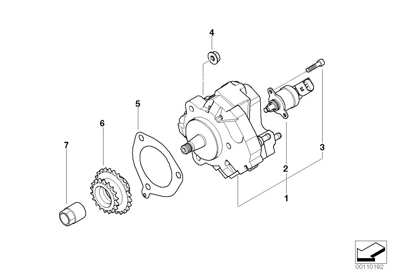 BMW Hochdruckpumpe E46 E53 E60 E61 E65 E83 13518511826
