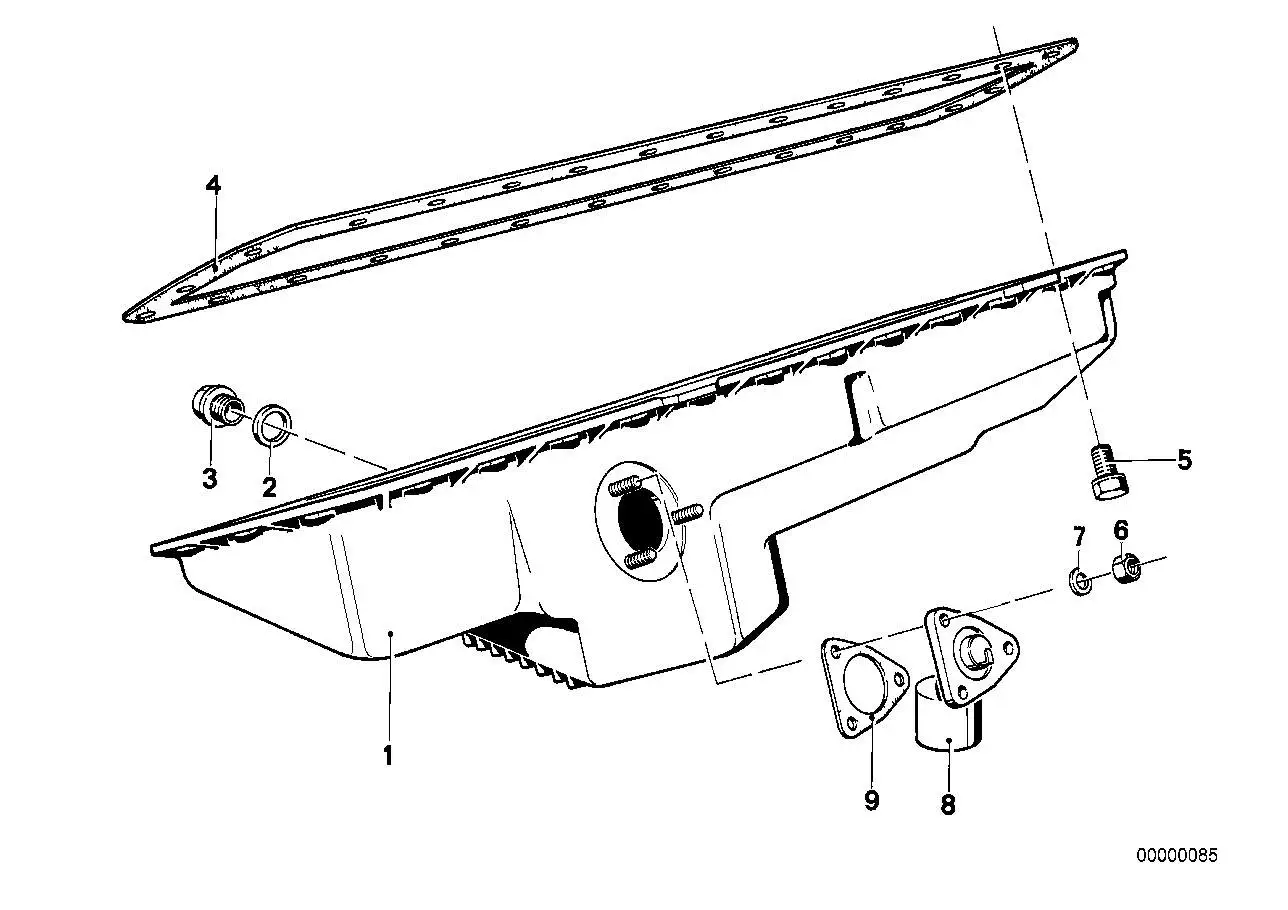 BMW Dichtung asbestfrei E23 E24 61319065678