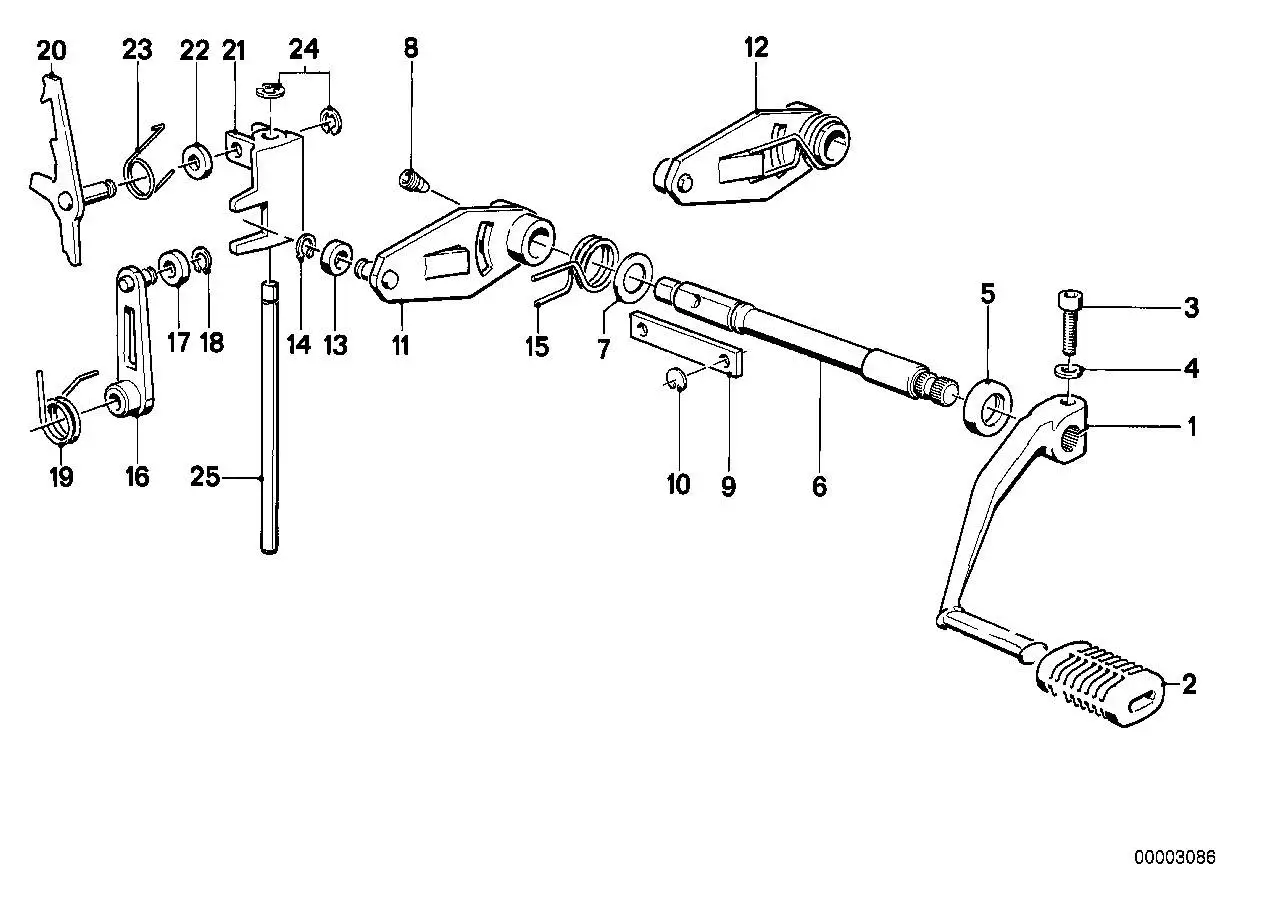BMW Schalthebel 23311464225