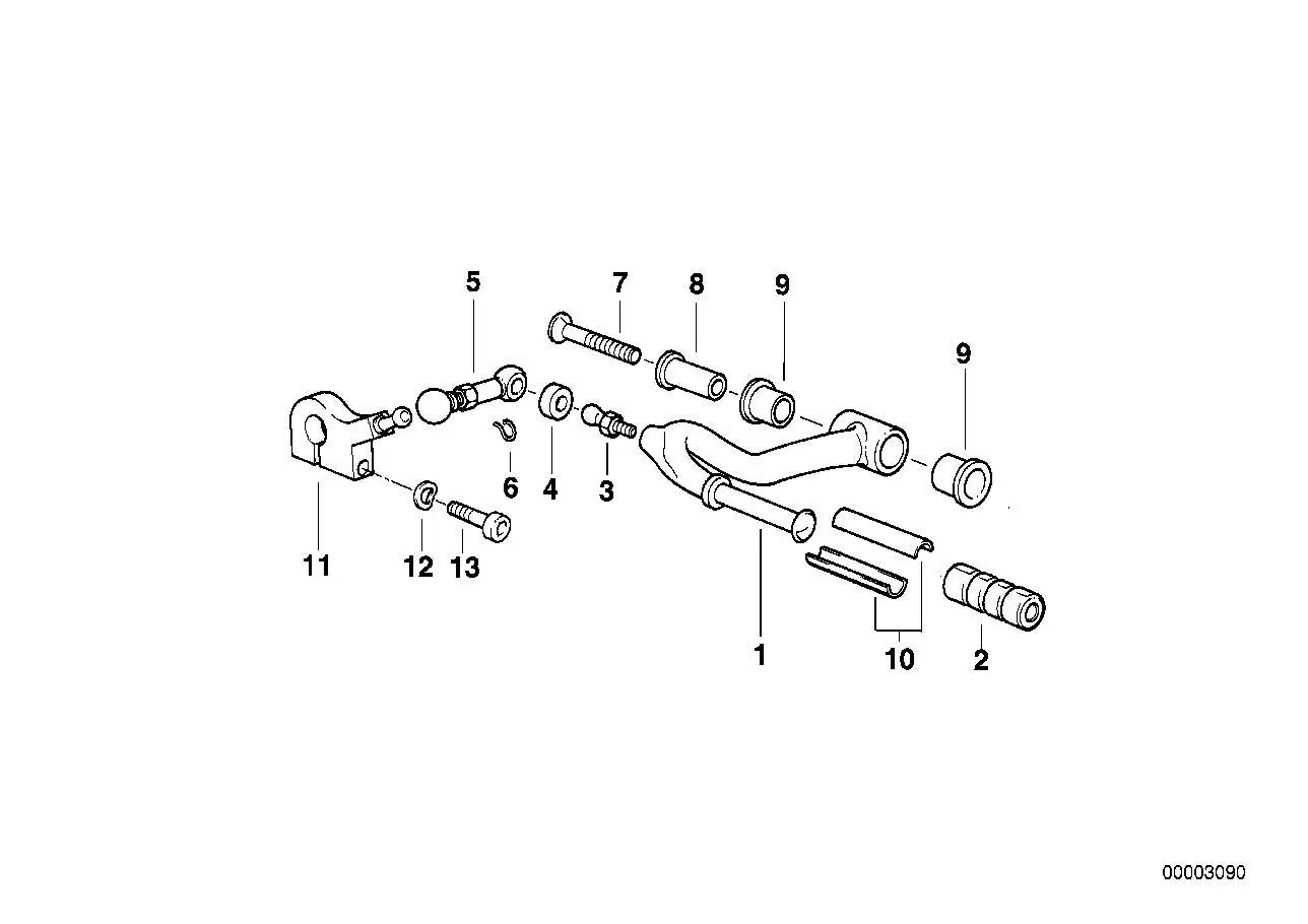 BMW Schaltstange K30 23411340306