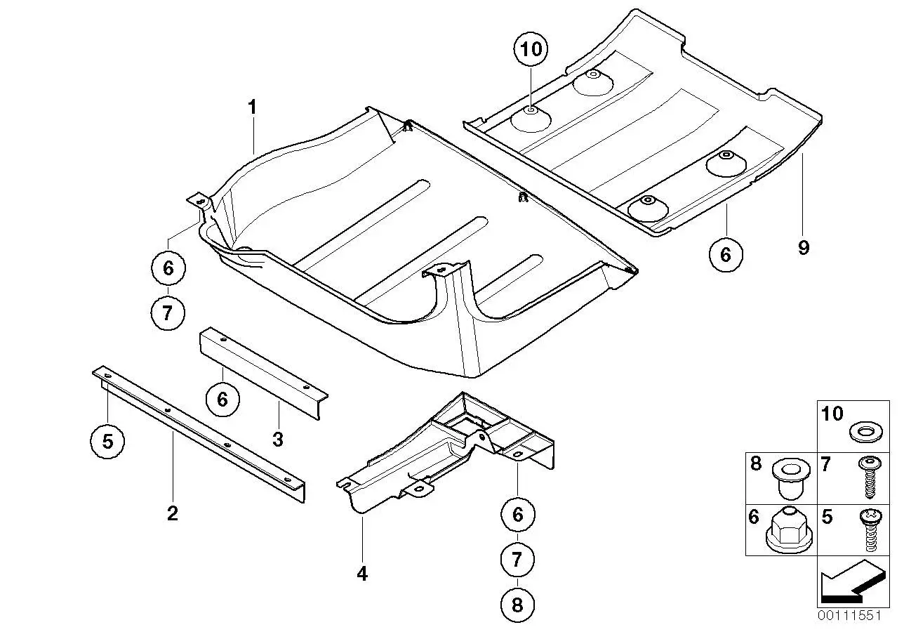 BMW Windabweiser links 51711502918 - Bildposition 04