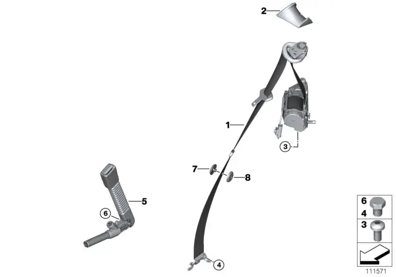 BMW Obergurt links E85 E86 72119117217