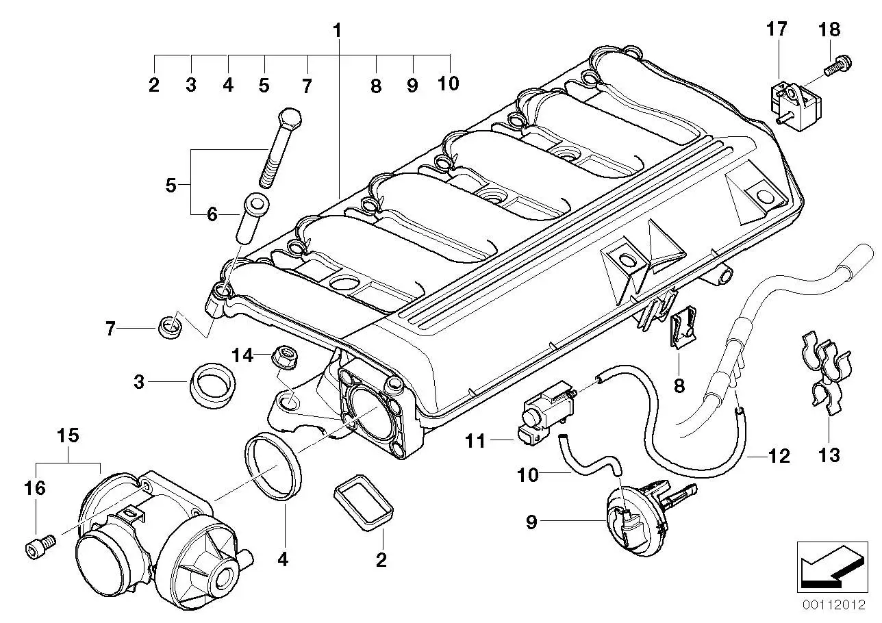 BMW AGR-Ventil E46 E53 E60 E61 E65 11717804379 - 3er E46, 5er E60