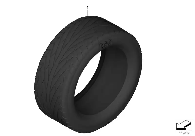 BMW Goodyear E llence ROF F01 F02 F04 F07 F25 F26 36120445255 - B