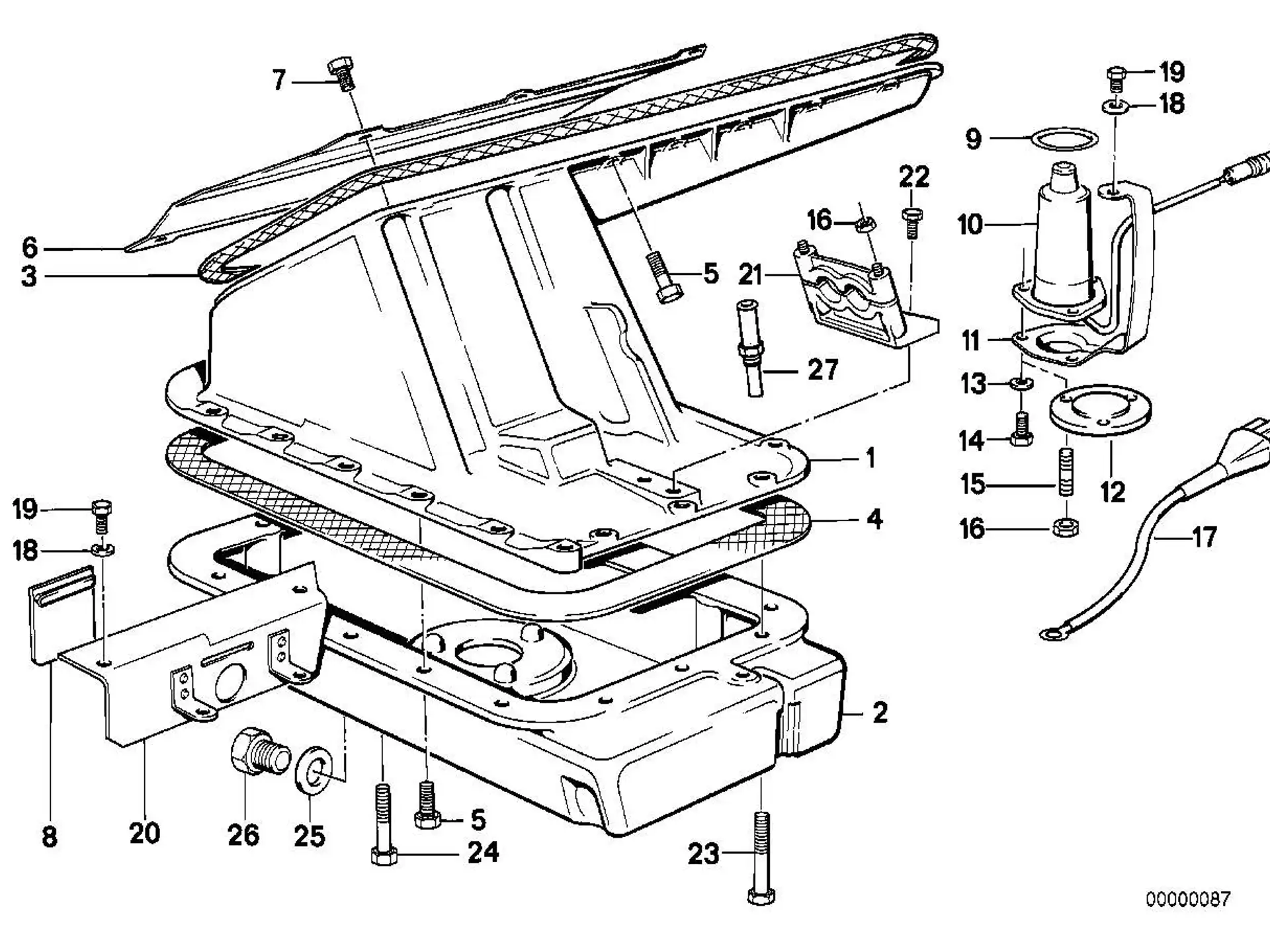 BMW Dichtung asbestfrei E12 E21 E28 E30 11131727974