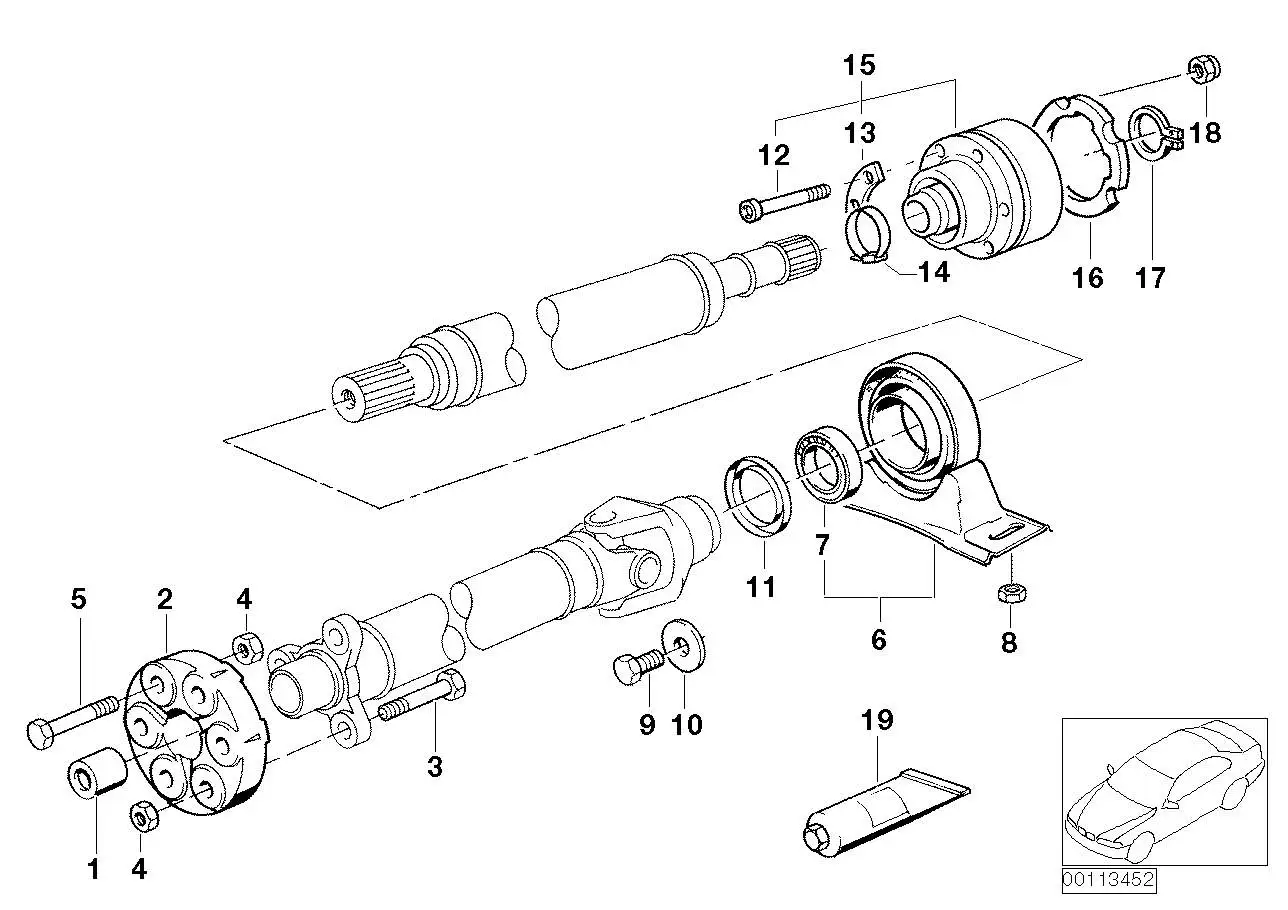 BMW Unterlegscheibe E21 E28 E30 E31 E32 E34 E36 E38 E39 E46 E53 E