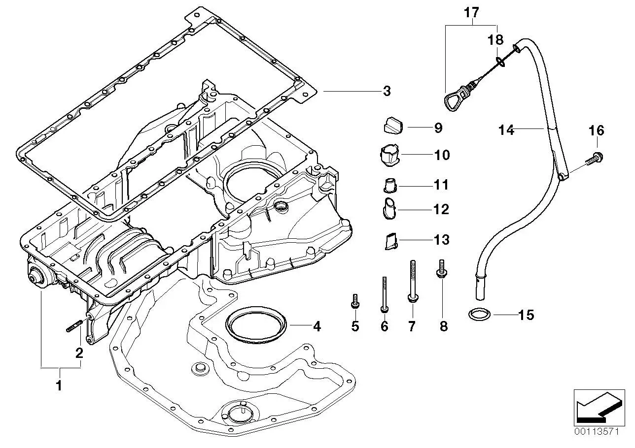 BMW Stiftschraube E30 E31 E32 E34 E36 E38 E39 E60 E61 E63 E64 E65
