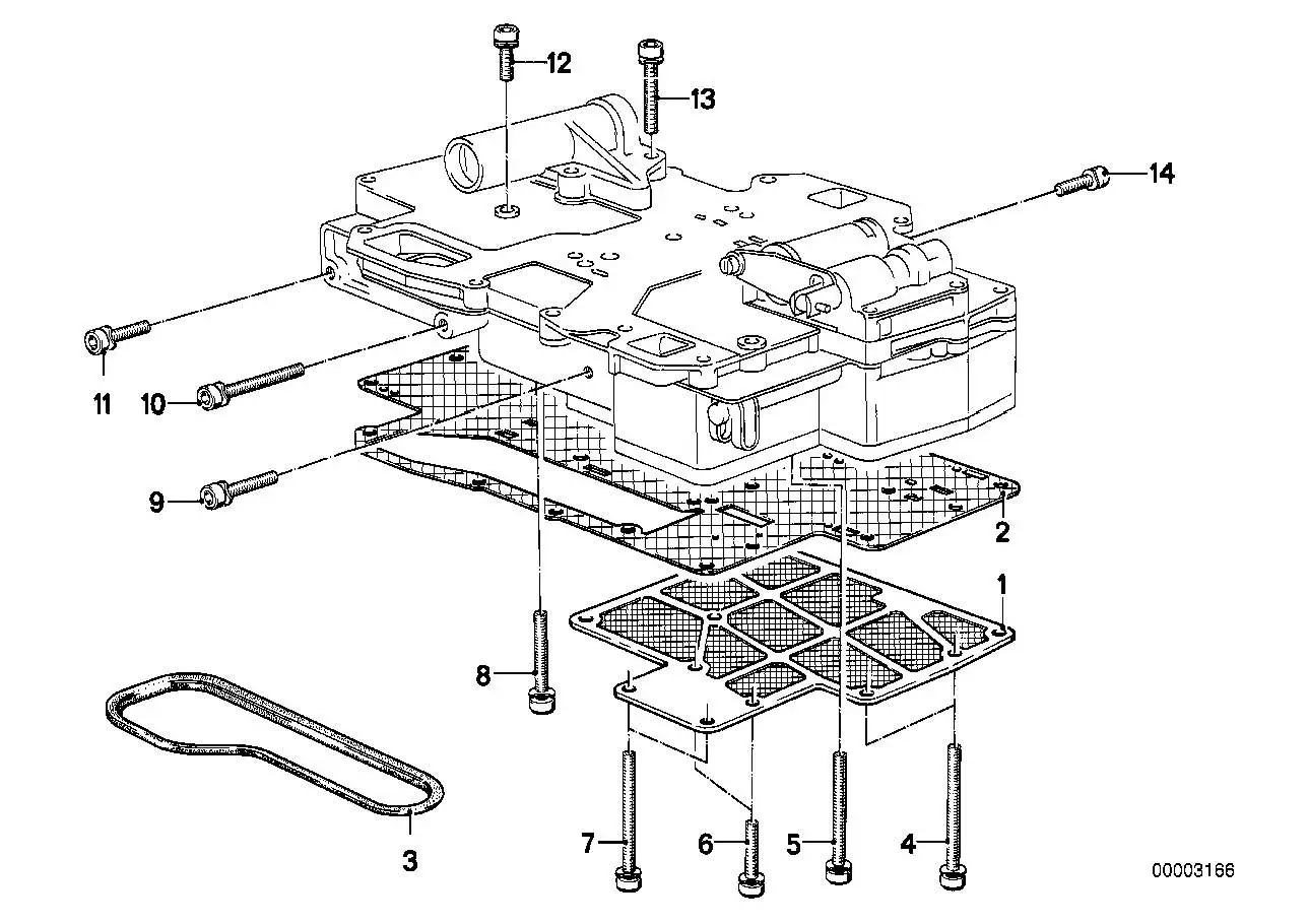 BMW Dichtung asbestfrei E12 E21 E23 E24 E28 E30 24341216173 - Bil