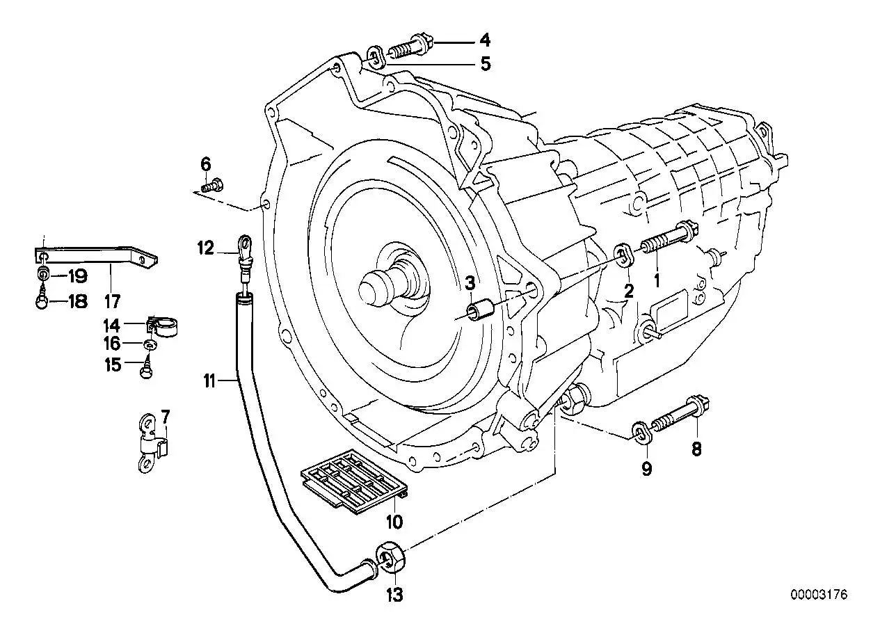 BMW Überwurfmutter E12 E21 E23 E24 E28 E30 E31 E32 E34 E36 241112