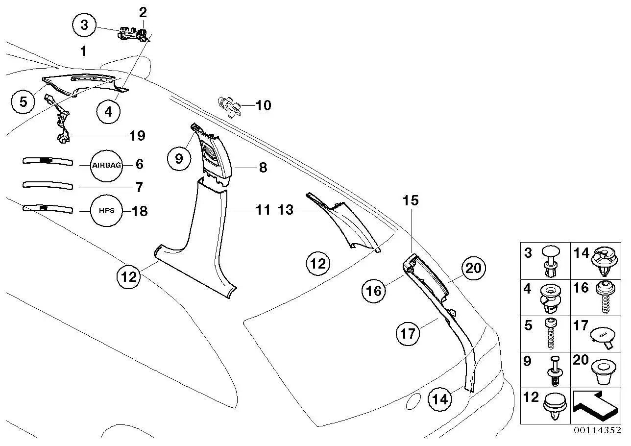 BMW Abdeckkappe E46 51437902428 - Bildposition 17