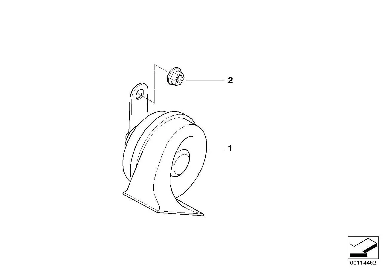 BMW Fanfare Hochton E85 E86 61337184481 - Z4 E85, Z4 E86