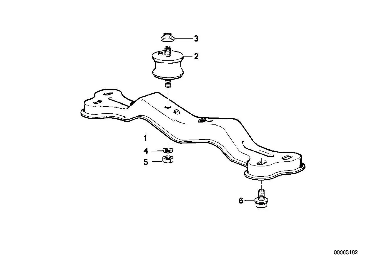 BMW Gummilager E31 E32 E34 24711131663