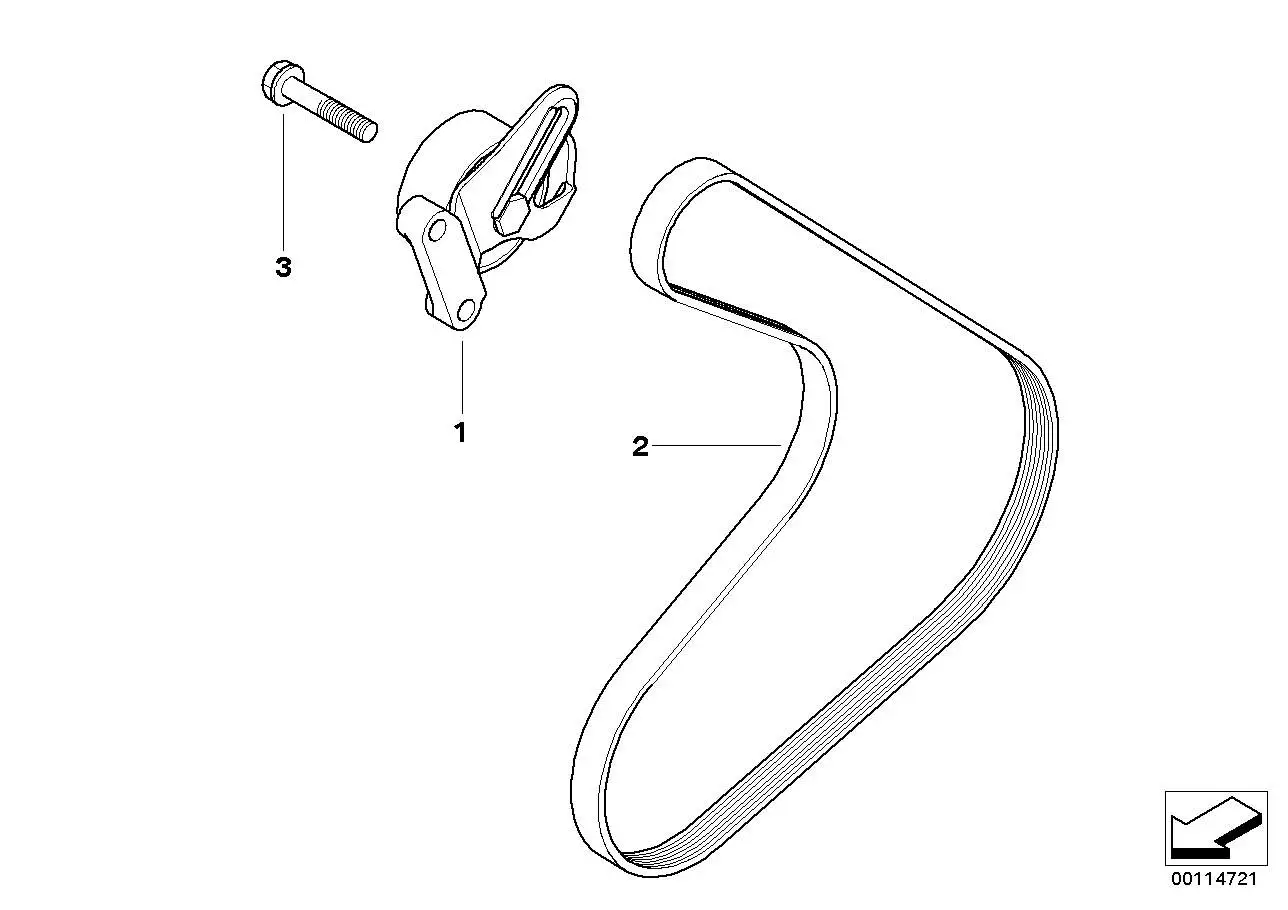 BMW Riemenspanner R50 11287790878 - MINI R50