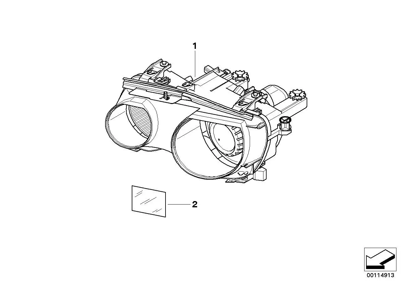 BMW Scheinwerfer links E46 63126901969