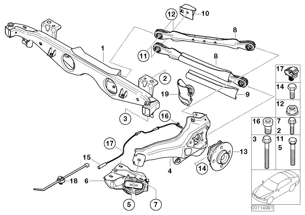 BMW Längslenker links 33326757159 - Bildposition 04