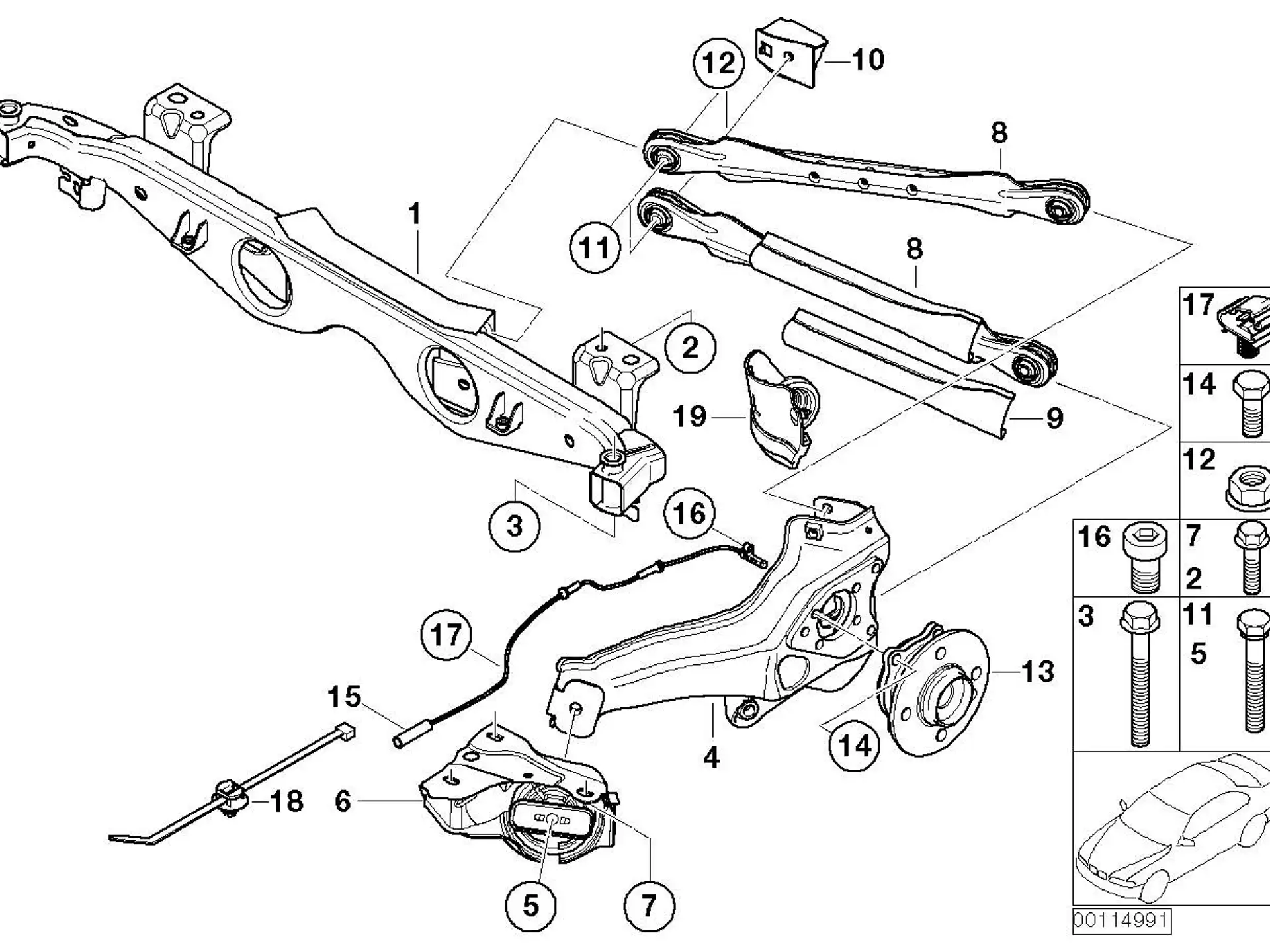 BMW Schraube selbstschneidend R50 R52 R53 R55 R56 R57 R58 R59 33306770527