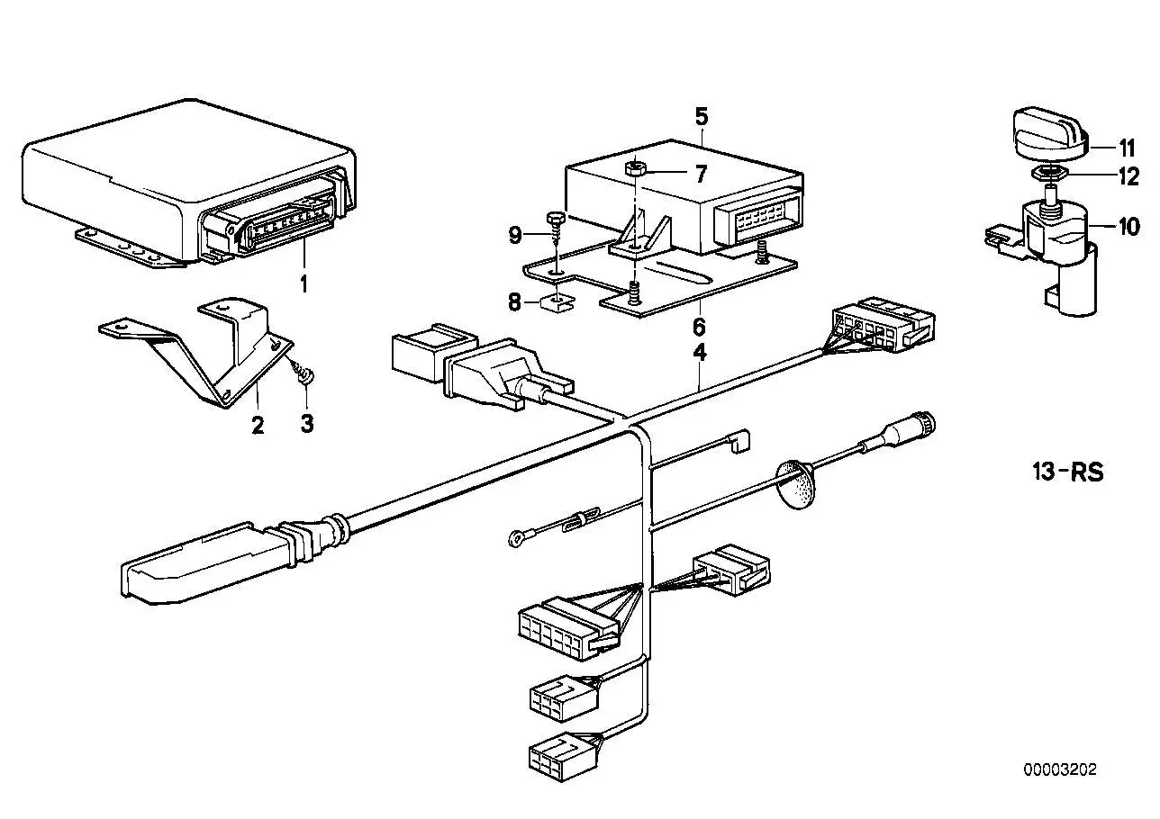 BMW Schalter E23 E24 E28 E30 61311374586 - Z1 E30, 5er E28, 6er E