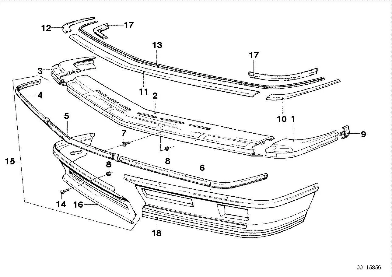 BMW Endstück vorne rechts E24 51111866410 - 6er E24
