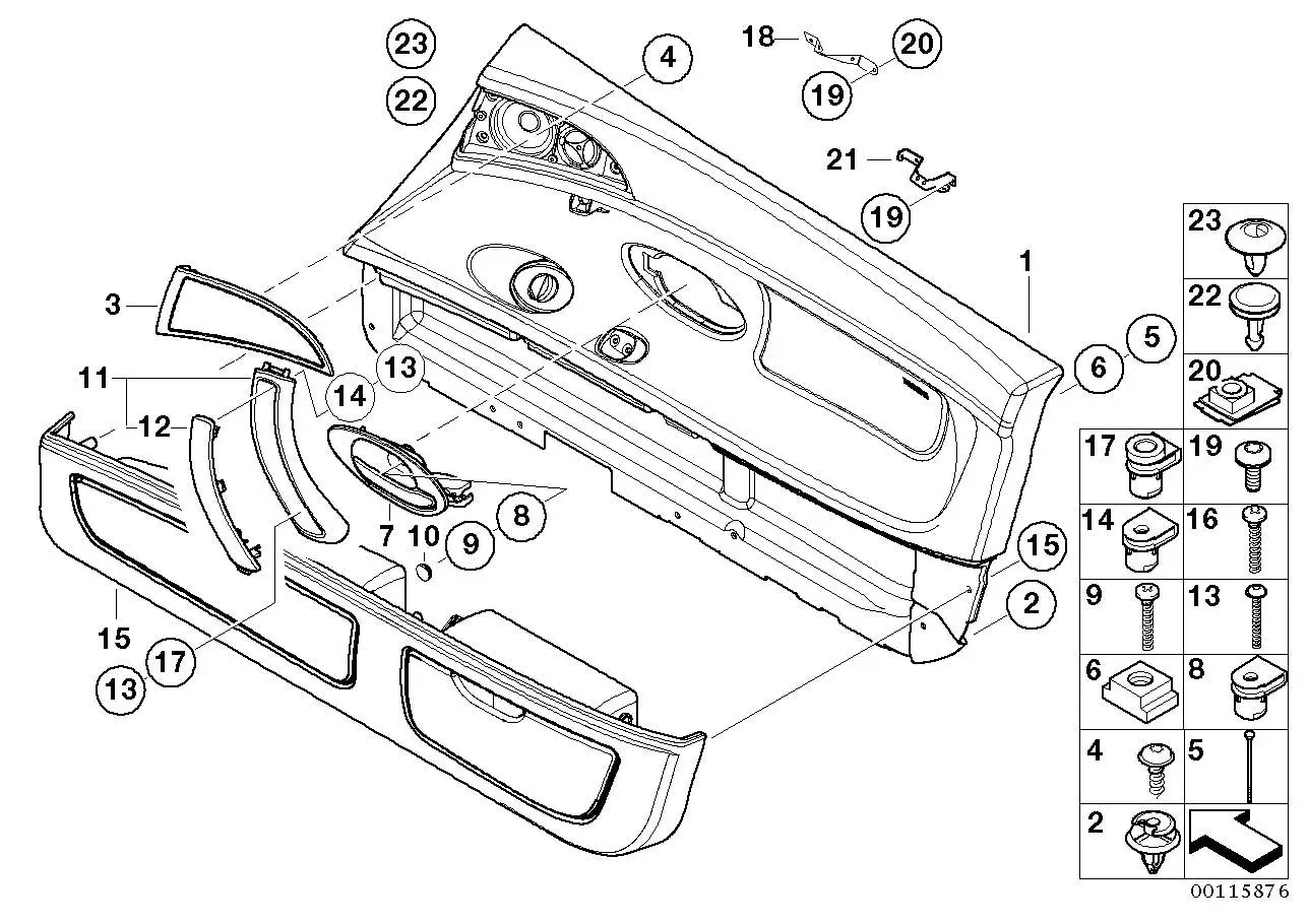 BMW Stopfen Griffschale links 51418268005 - Bildposition 10