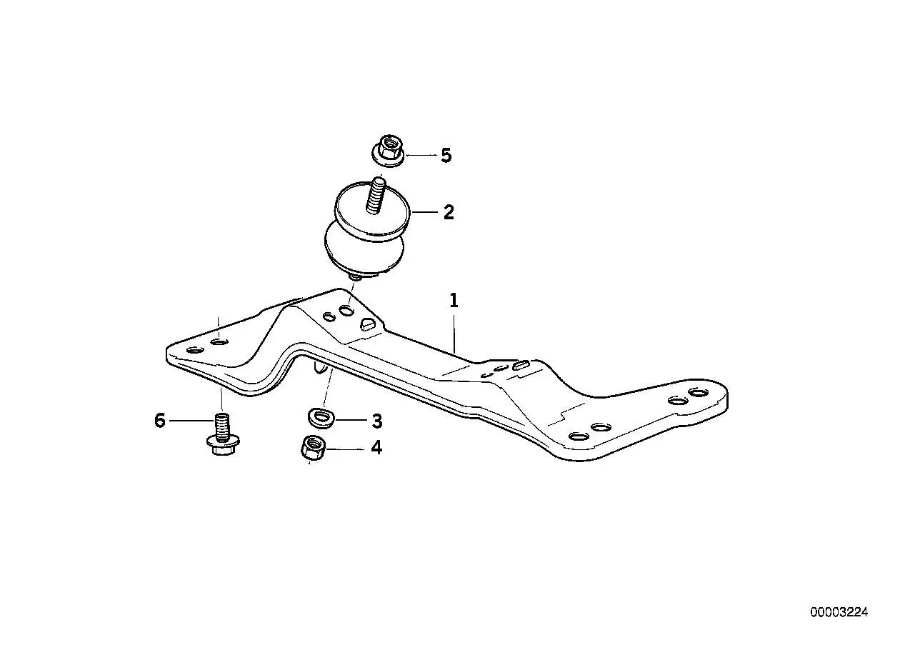 BMW Gummilager E31 E32 E34 E36 23701141614