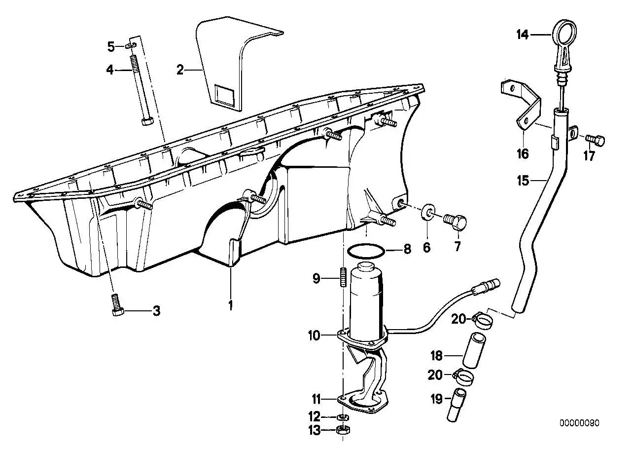 BMW Abdeckung E30 11131706704 - Bildposition 02