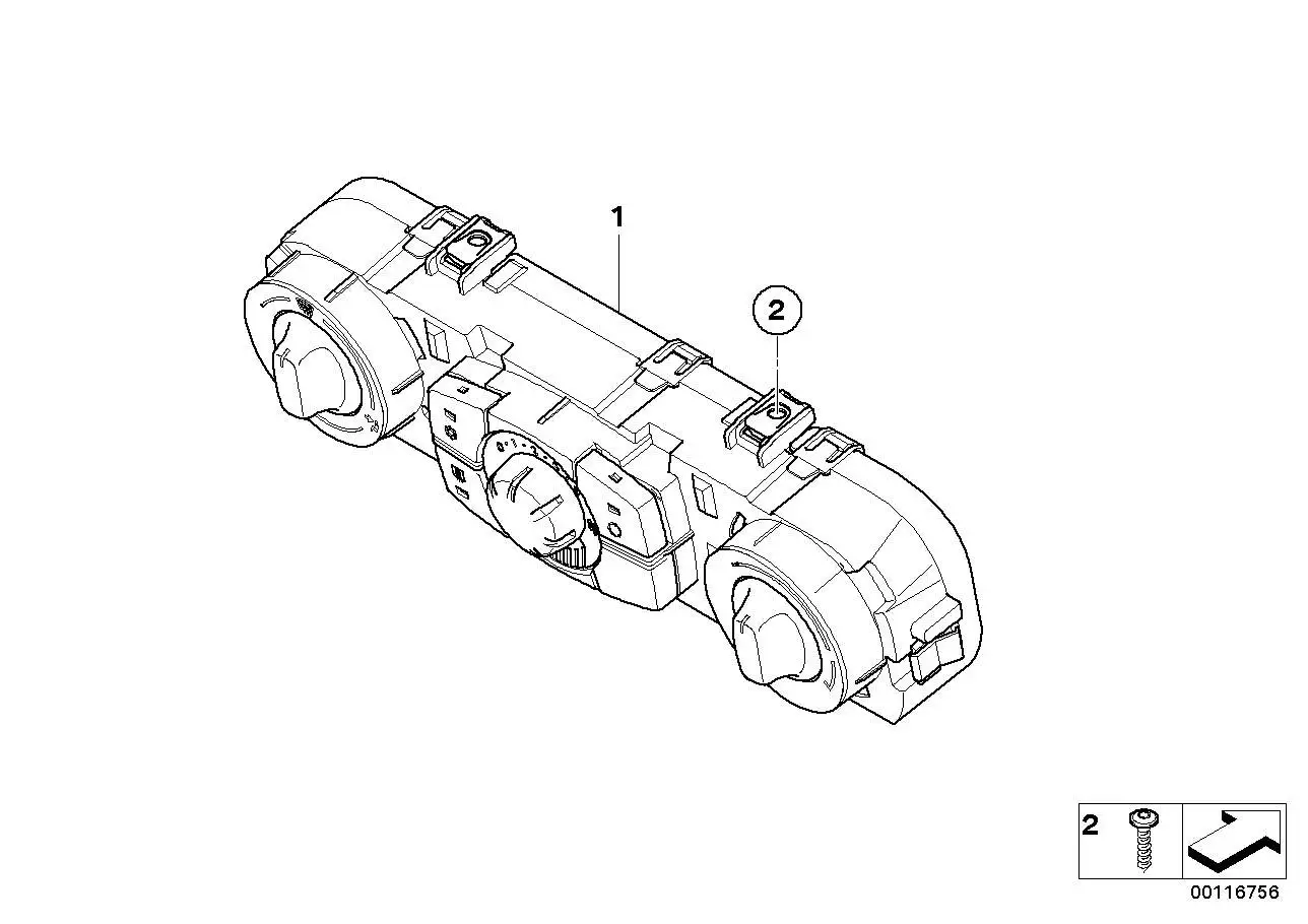 BMW Bedienteil Klimaanlage E85 E86 64116969980
